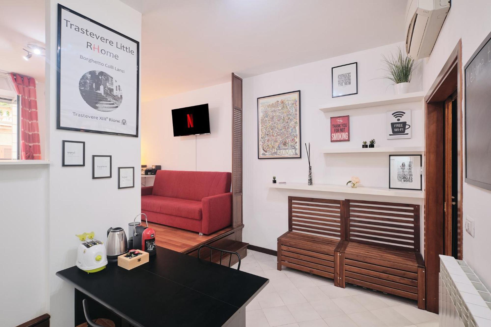 Trastevere- Flat Con Giardino, Ac, Wi-Fi & Netflix Rome Luaran gambar