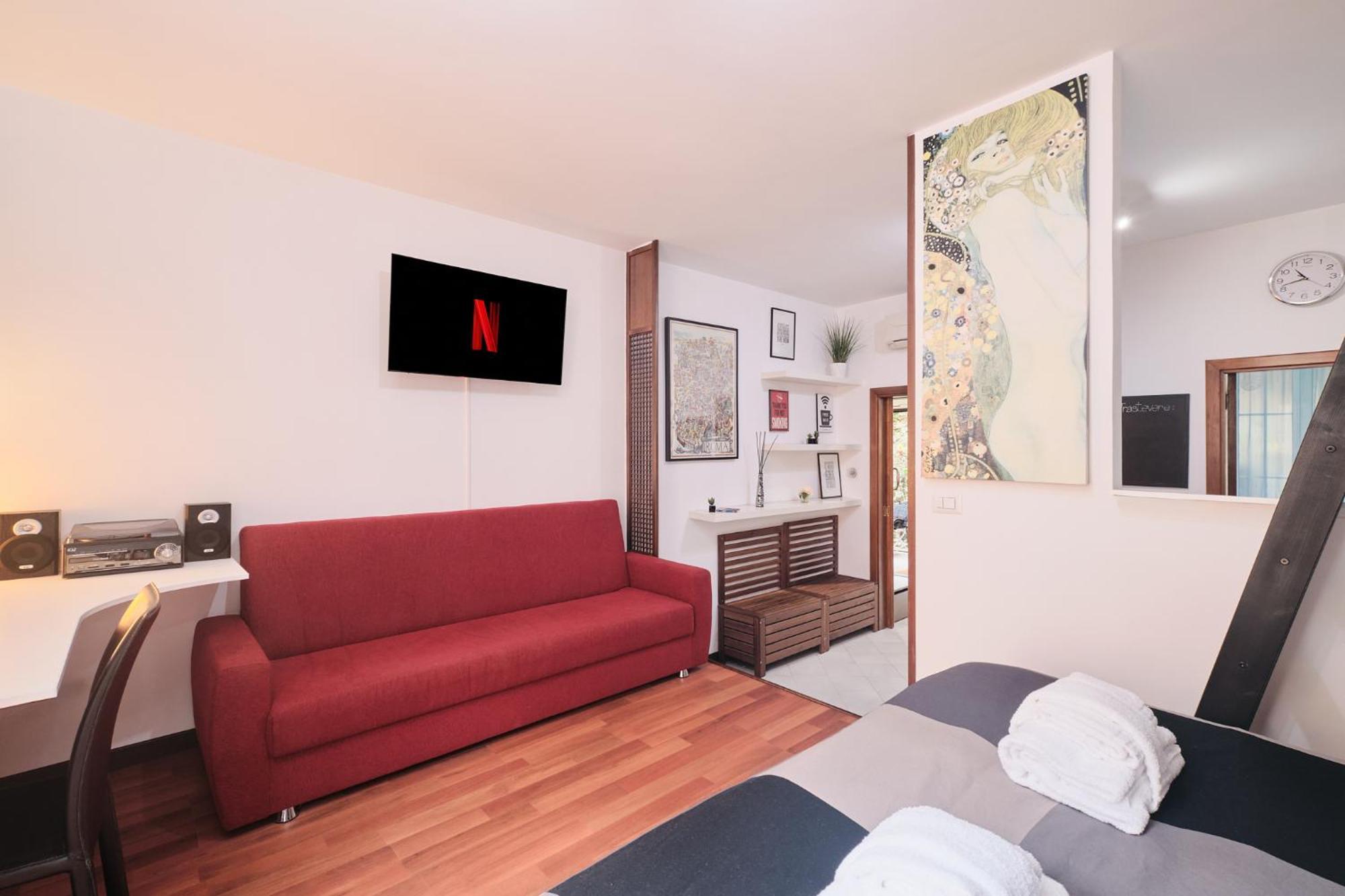 Trastevere- Flat Con Giardino, Ac, Wi-Fi & Netflix Rome Luaran gambar