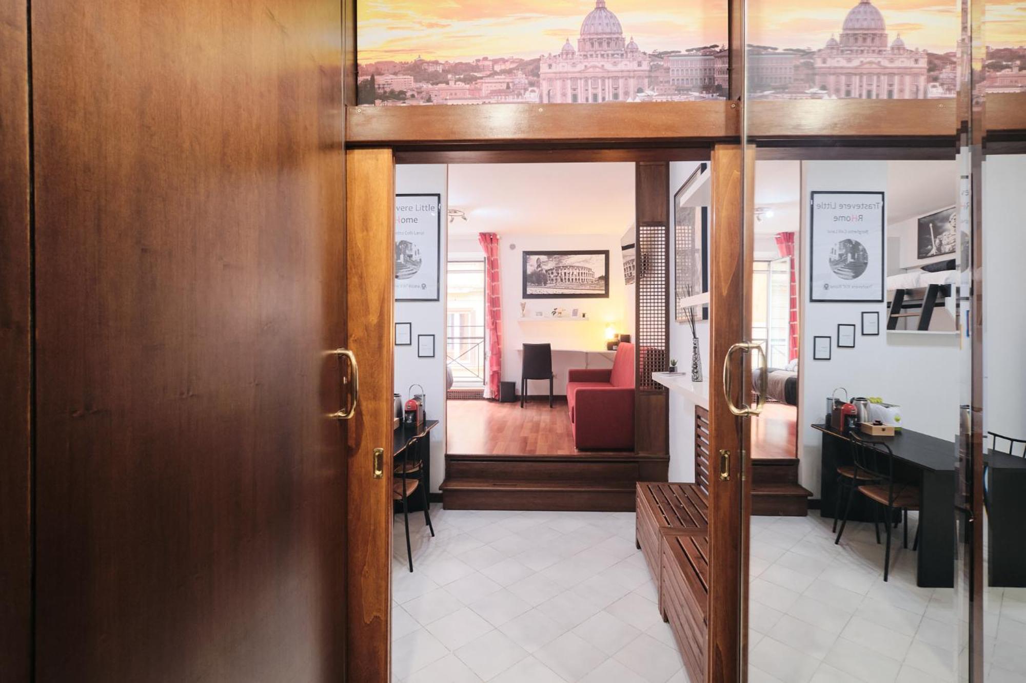 Trastevere- Flat Con Giardino, Ac, Wi-Fi & Netflix Rome Luaran gambar